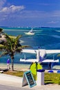 Sea Plane beached on Elbo Cay, Abaco, Bahamas Royalty Free Stock Photo