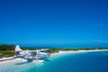 Sea Plane Docked at Dry Tortugas Beach