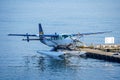 Sea plane parked in the Downtown Vancouver Royalty Free Stock Photo