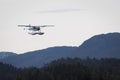 Sea planes landing at Ketchikan Alaska Royalty Free Stock Photo