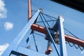 Sea port crane Royalty Free Stock Photo