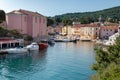 Sea port and marina at Veli losinj Royalty Free Stock Photo