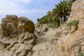 Sea promenade in Lloret de Mar, Costa Brava, Spain Royalty Free Stock Photo