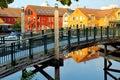 Sea reflections in Kristiansand, Norway Royalty Free Stock Photo