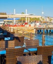 Sea restaurant Paphos port Cyprus