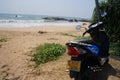 Sea road travelling in Sri Lanka Royalty Free Stock Photo