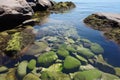 sea rocks without algal cover