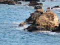 Sea and rocks off Chania, Crete