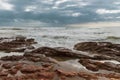 Sea and rocks sky Royalty Free Stock Photo