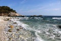 Sea and rocks,Splash water of sea wave