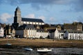 The sea and Saint-Malo in France