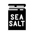 sea salt glyph icon vector illustration Royalty Free Stock Photo