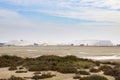 Sea salt heaps at salin de giraud in the Camargue in Provence France