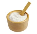 Sea salt with spoon in bowl Royalty Free Stock Photo