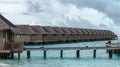 Sea Sand Beach at Meeru Island, Maldives May 2017. Royalty Free Stock Photo