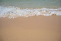 Sea sand and bubble wave Royalty Free Stock Photo