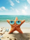 Sea sand tropical nature background summer starfish ocean travel star beach shell water Royalty Free Stock Photo