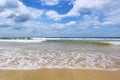 Sea sand wave,blue sky