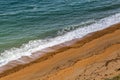 Sea and Sand at Whale Chine Royalty Free Stock Photo