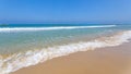 Sea and sandy beach in Tel Aviv Royalty Free Stock Photo