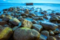 Sea scape with rocks Royalty Free Stock Photo