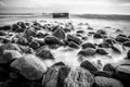 Sea scape with rocks Royalty Free Stock Photo