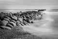 Sea scape with rocks Royalty Free Stock Photo