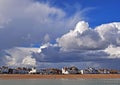 A very dramatic cloudy sky over the Kent coastline