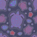 Sea seamless pattern