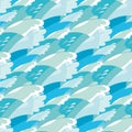 Sea seamless pattern. water vector illustration. Royalty Free Stock Photo