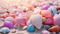 Sea seashell tropical shell sand coast beach ocean nature summer