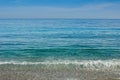 Sea with shades of blue to turquoise Royalty Free Stock Photo