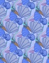 Sea shell background Royalty Free Stock Photo