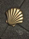 Shell-a symbol of the way of Santiago in Spain