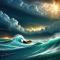 sea ship storm faith animal christianity religious story