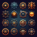 sea ship weel game ai generated Royalty Free Stock Photo