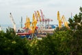 sea shipping port in the city of ODESSA; Ukraine.