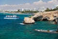 The sea shore of Cape Greco near Ayia Napa city. Cyprus Royalty Free Stock Photo