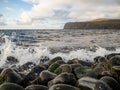 Sea shore in the evening time on Isle of Skye Royalty Free Stock Photo