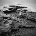 Sea shore with long exposure