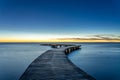 Sea shore scenic walkway bridge