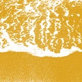 Sea shore texture line water foam over clean sand Royalty Free Stock Photo
