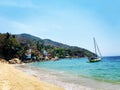 Sea shore in Yelapa Mexico Royalty Free Stock Photo