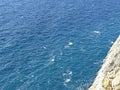 Sea and skala. Crimean landscape. Cape AI-Todor. Seascape