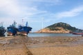 Fishing boats on the beach