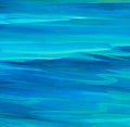 Sea smooth surface, painting by oil on canvas