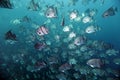 Sea of Spadefish Royalty Free Stock Photo