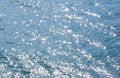 The sea sparkles in the sun. Royalty Free Stock Photo