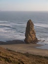 Sea Stack at Cape Blanco State Park at Dusk Royalty Free Stock Photo