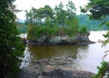 Sea stack near Sequim, WA Royalty Free Stock Photo